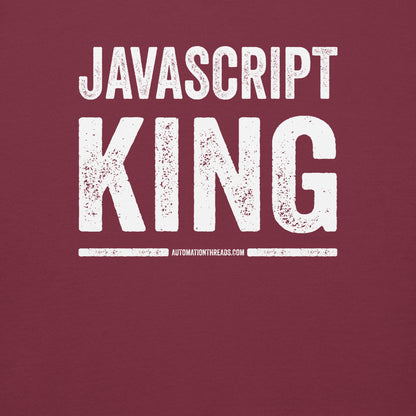 Javascript King Hoodie - Automation Threads