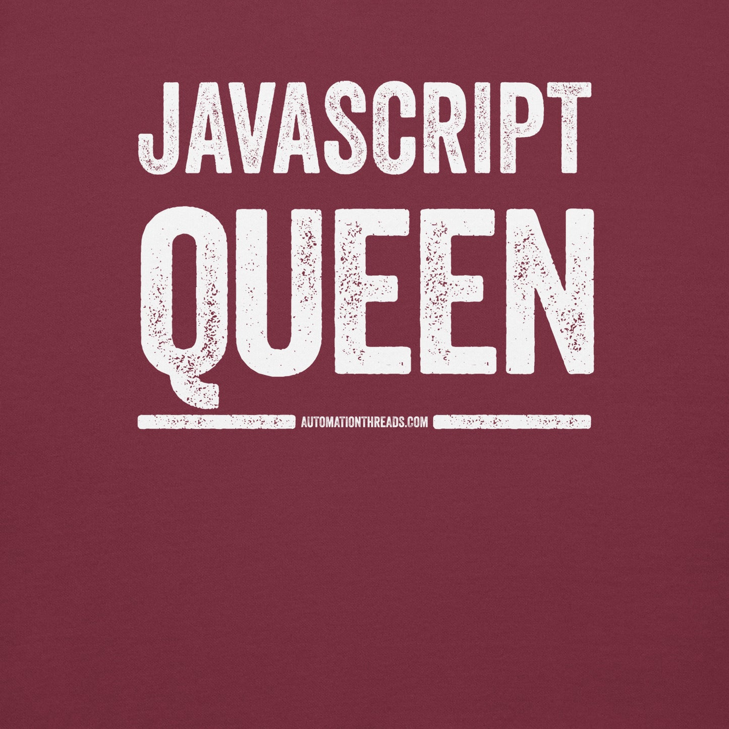 Javascript Queen Hoodie - Automation Threads