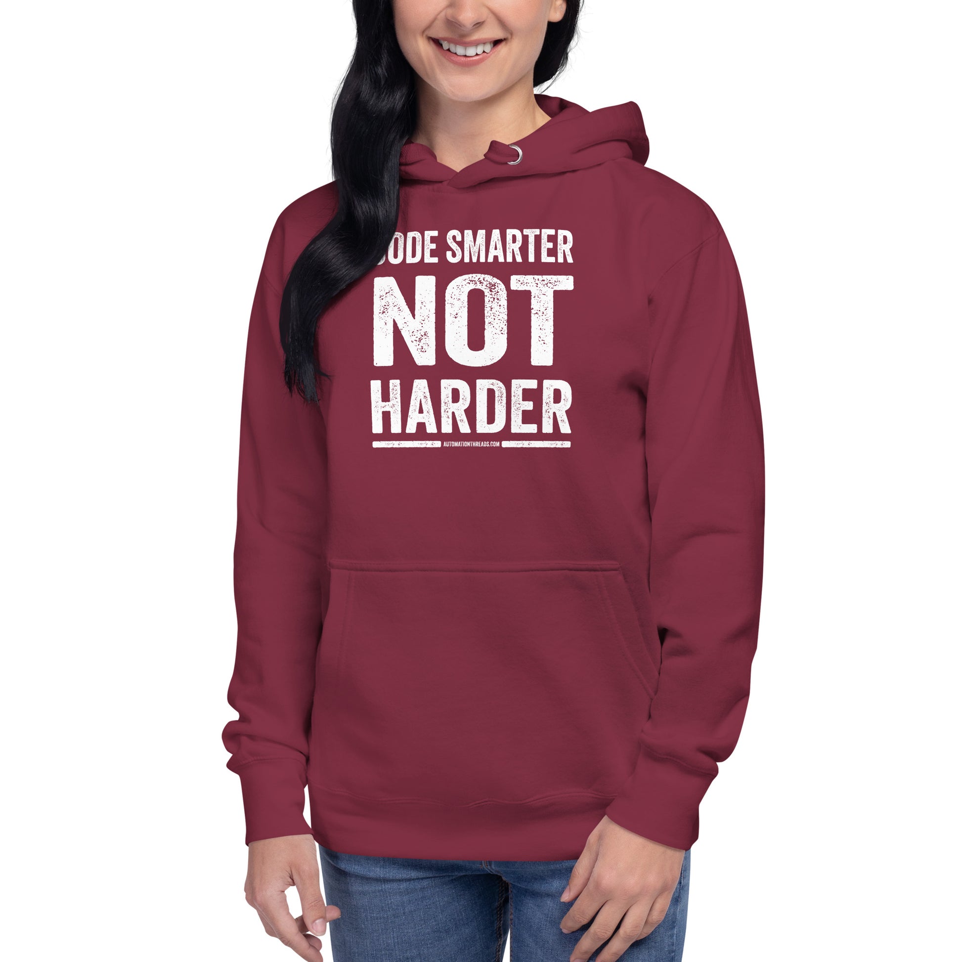 Code Smarter Not Harder Hoodie - Automation Threads