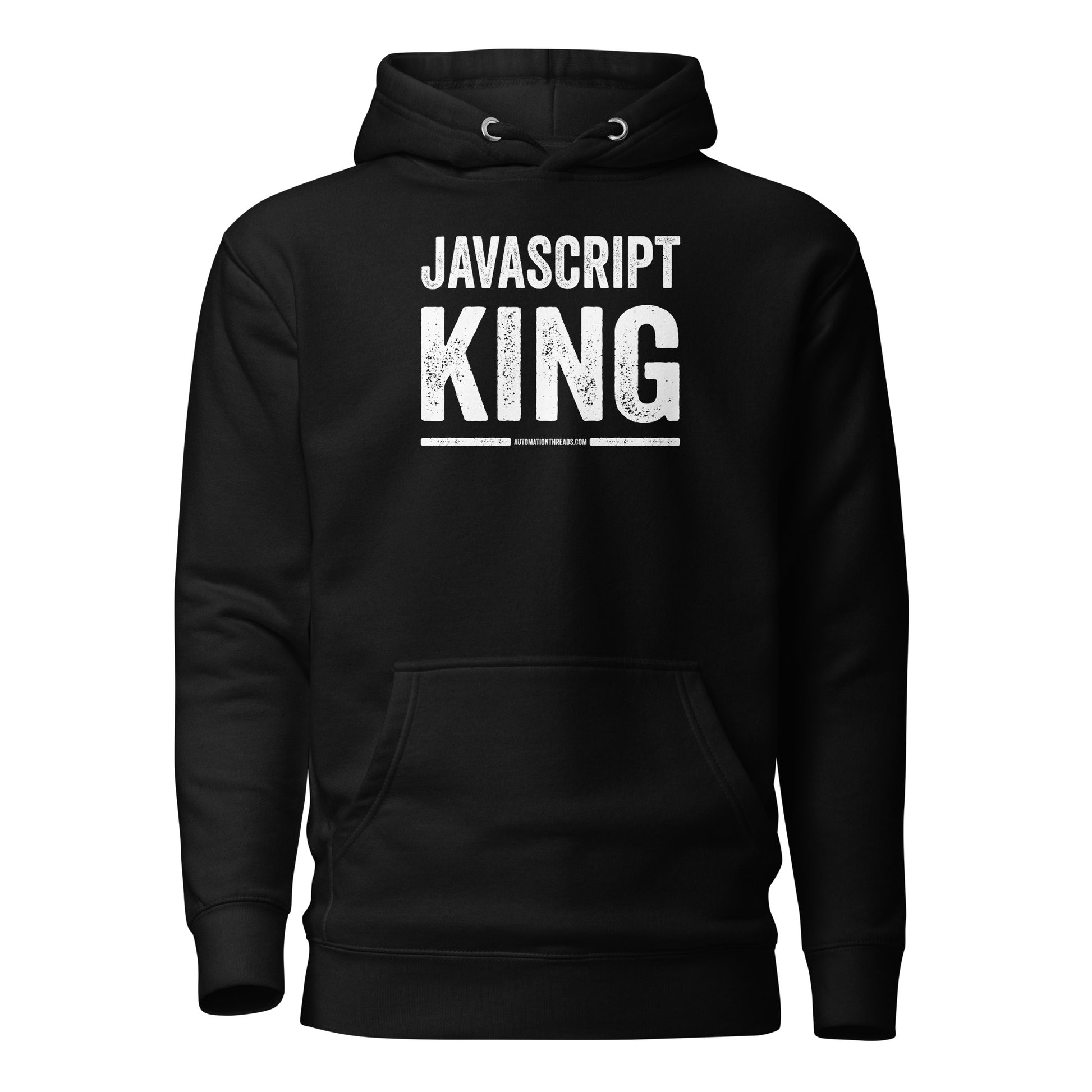 Javascript King Hoodie - Automation Threads