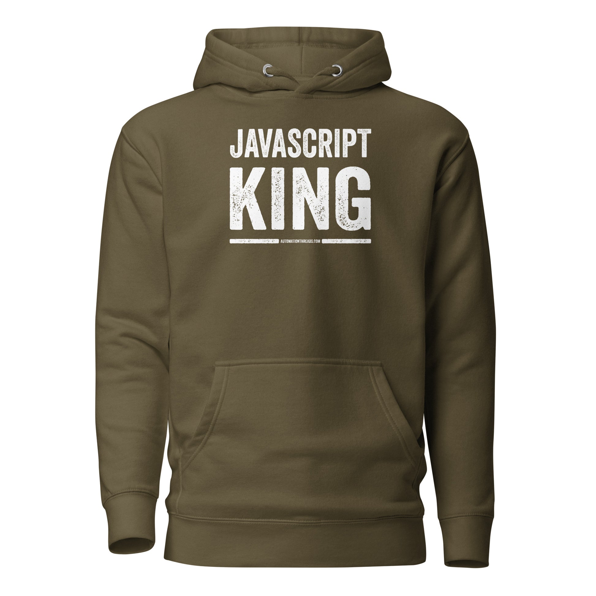 Javascript King Hoodie - Automation Threads