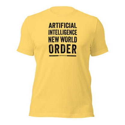 Artificial Intelligence New World Order Tee - Automation Threads